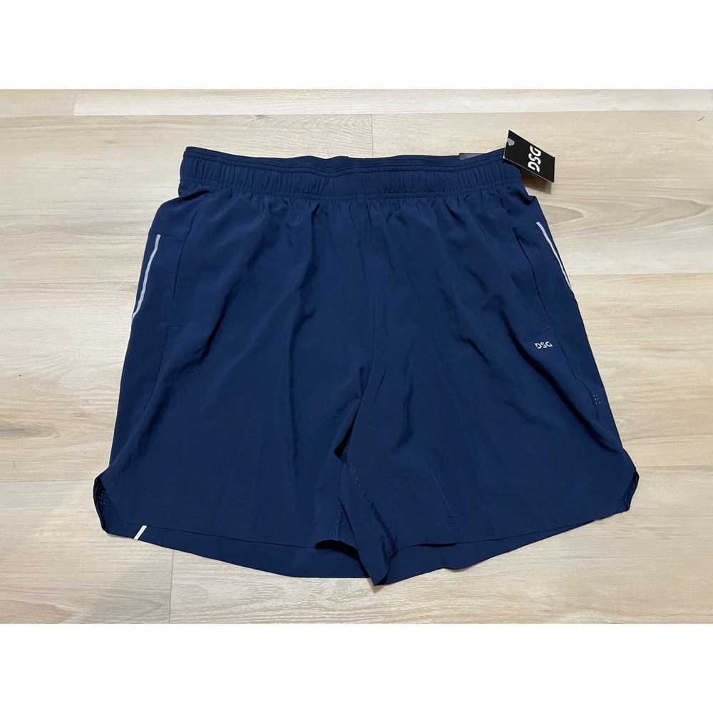 NWT DSG 7" Stride Short Athletic‎ Fit Built In University Navy Mens Large